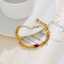 Stainless steel non-fading custom 18k gold-plated fashion jewelry bracelet thumbnail 3