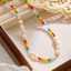 Colorful Beaded Handmade 18k Gold Plated Natural Stone Stainless Steel Custom Fashion Jewelry Necklace thumbnail 3