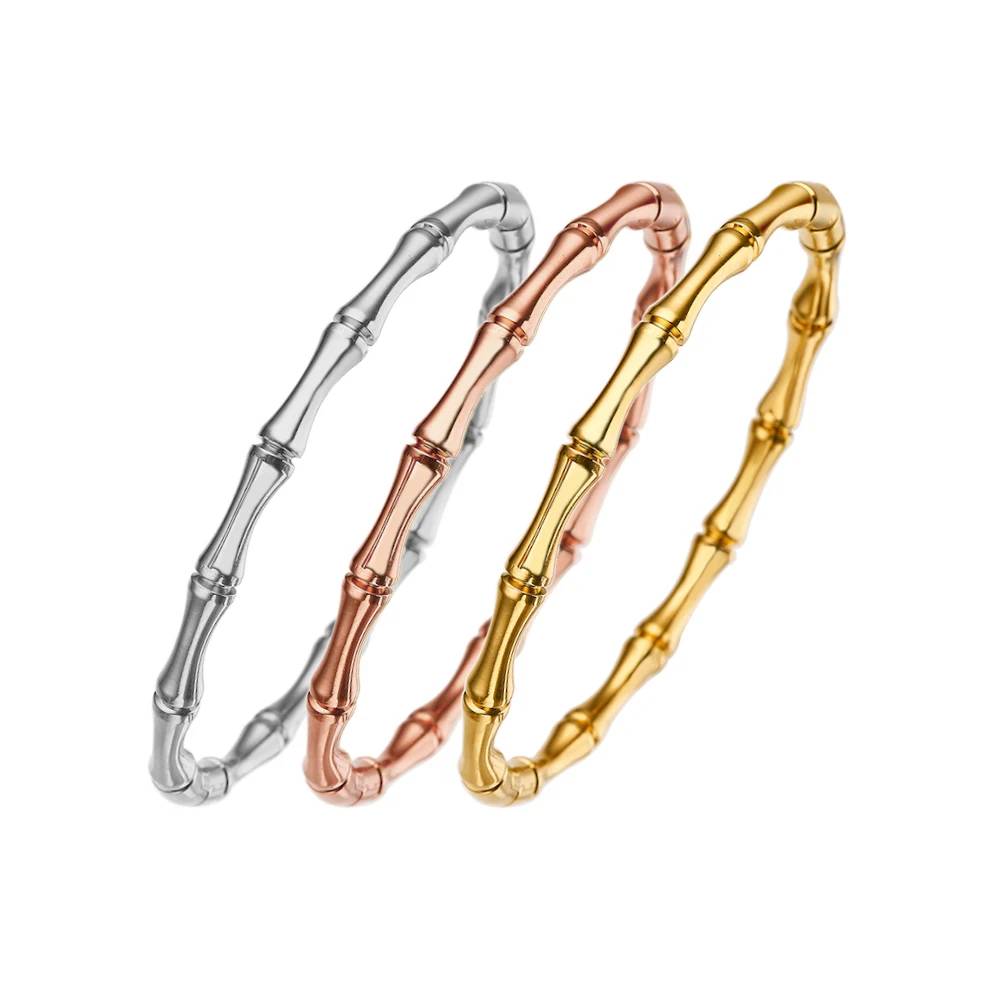 Bamboo stainless steel bracelet: a combination of natural and modern beauty